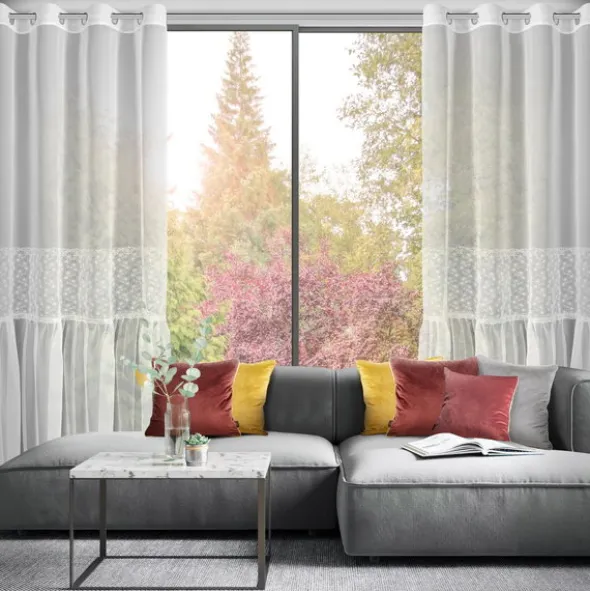 Firana 140 x 250 Dekoracyjna Lauri Przelotki B+Sre