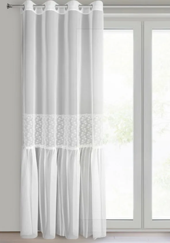 Firana 140 x 250 Dekoracyjna Lauri Przelotki B+Sre