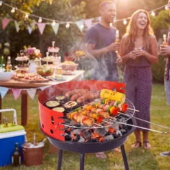 Grill Węglowy Okrągły Turystyczny Ruszt Gardo