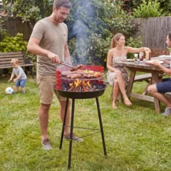 Grill Węglowy Okrągły Turystyczny Ruszt Gardo