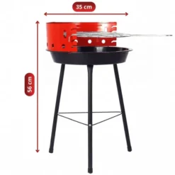 Grill Węglowy Okrągły Turystyczny Ruszt Gardo