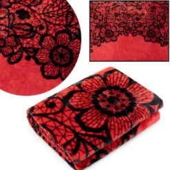 Koc Akryl Kolorowy nr A-821-1 Kwiaty 160x210