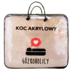 Koc 130 x 170 Akrylowy Jednolity Ciepły Yasemin 01