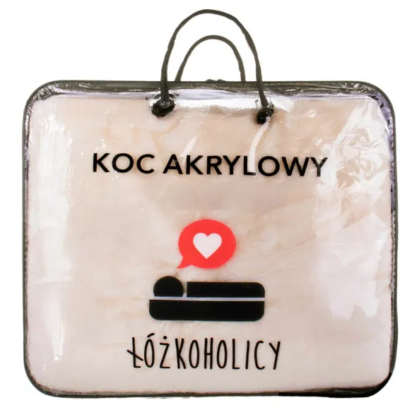 Koc 160 x 200 Akrylowy Jednolity Ciepły Yasemin 06