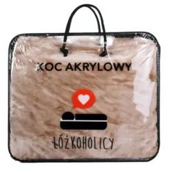 Koc 160 x 200 Akrylowy Jednolity Ciepły Yasemin 04