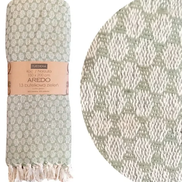 Koc 150 x 200 Bawełniany Boho Aredo 13 Butelka