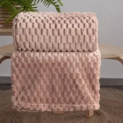 Koc 170 x 210 Flanelowy Design Cindy6 Mocha