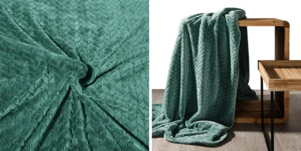 Koc 220 x 200 Mikrofibra Design Cindy Mięta