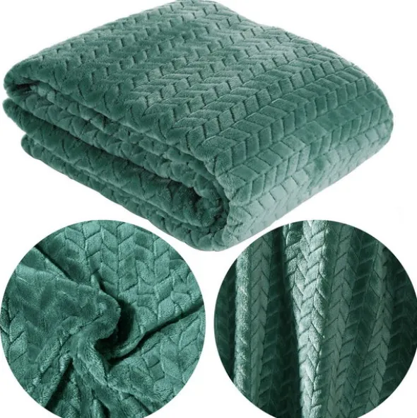 Koc 220 x 200 Mikrofibra Design Cindy Mięta