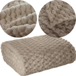 Koc 150 x 200 Mikrofibra Design Cindy6 Beż