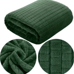 Koc 200 x 220 Mikrofibra Design Cindy2 Ciemna Ziele