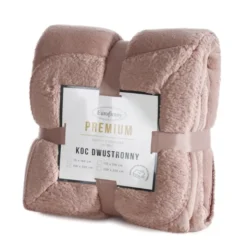 Koc 170 x 210 Mikrofibra Dwustronny Tedy Mocha