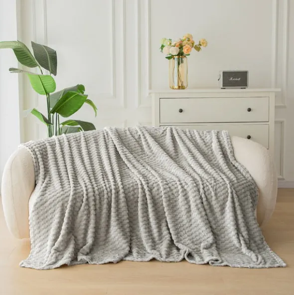 Koc 200 x 220 Mikrofibra Tłoczona Cristián 03