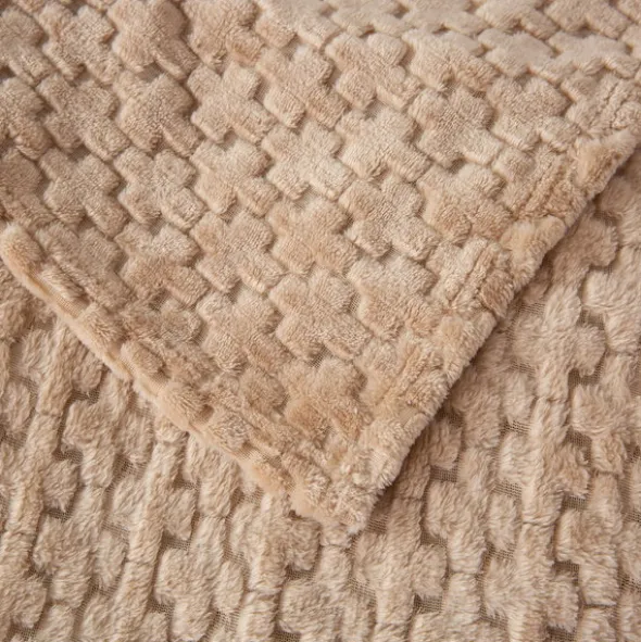 Koc 200 x 220 Mikrofibra Tłoczona Gediz 03
