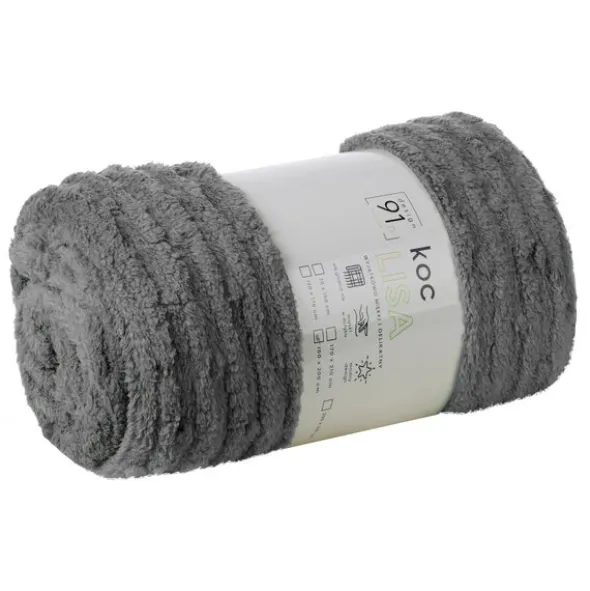 Koc 150 x 200 Mikrofibra Tłoczona Lisa Stal