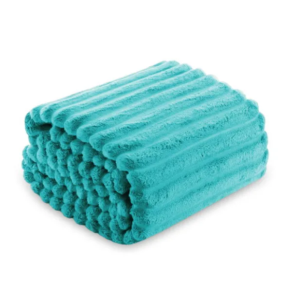Koc 200 x 220Mikrofibra Tłoczona Pasy Nuvio 13