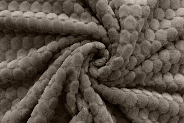 Koc 200 x 220 Mikrofibra Tłoczona Pluszowa Ala Koła 3D 03