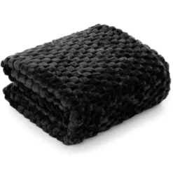 Koc 200 x 220 Mikrofibra Tłoczona Pluszowa Ala Plastry 3D 06