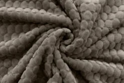 Koc 160 x 200 Mikrofibra Tłoczona Pluszowa Ala Koła 3D 03