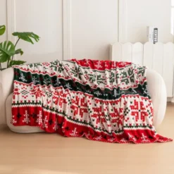 Koc 160 x 200 Mikrofibra Świąteczna Donato 08