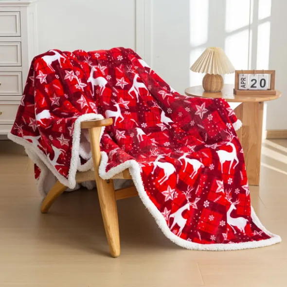 Koc 160 x 200 Mikrofibra Świąteczna Hayat 106