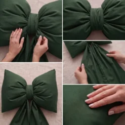 Kokarda Świąteczna 100 x 60 Poduszka Dekoracyjna Ozdobna Big Bow 03