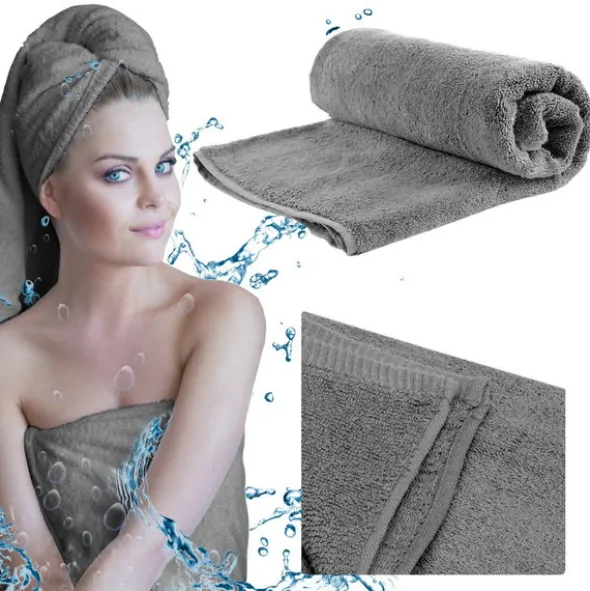 Komplet Ręczników 6szt Tamara Stal 70x140
