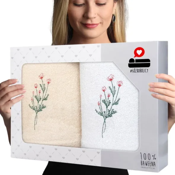 Komplet Ręczników 2szt. 50x100 Luba 01
