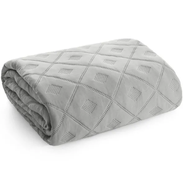 Narzuta 220 x 240 Design Pikowana Alara6 Srebrny