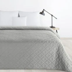 Narzuta 220 x 240 Design Pikowana Alara6 Srebrny