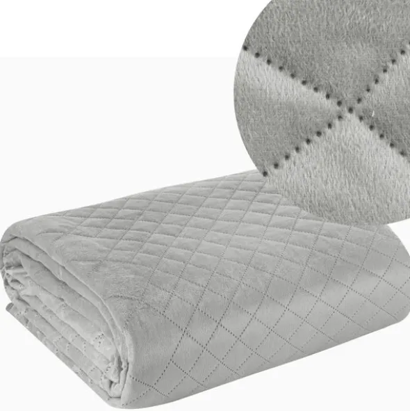 Narzuta 220 x 240 Pikowana Design91 Luiz3 Srebrny