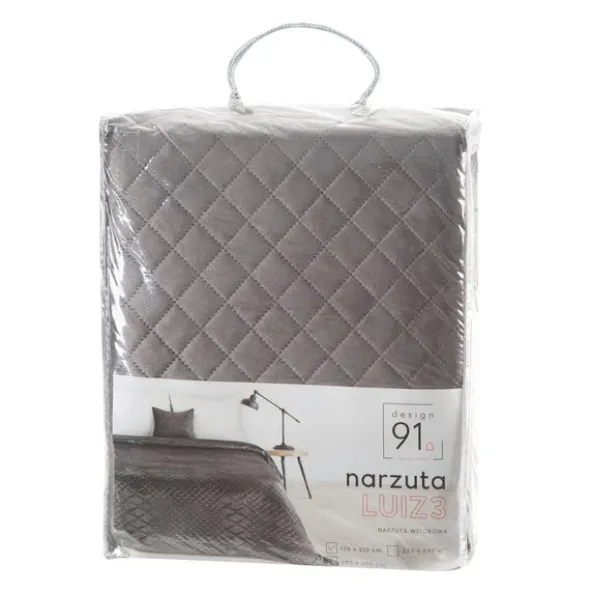 Narzuta 170 x 210 Pikowana Design91 Luiz3 Srebrny