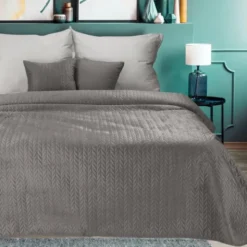 Narzuta 200 x 220 Pikowana Velvet Luiz4 Beżowy