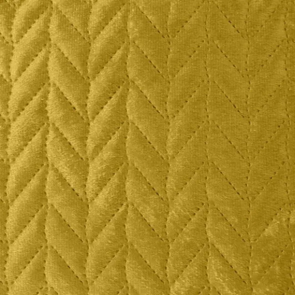 Narzuta 170 x 210 Pikowana Velvet Luiz4 Musztar