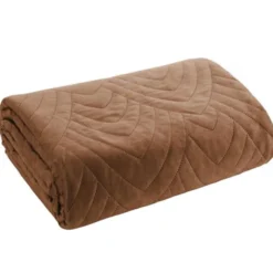 Narzuta 220 x 240 Pikowana Velvet Luiz6 Cegła