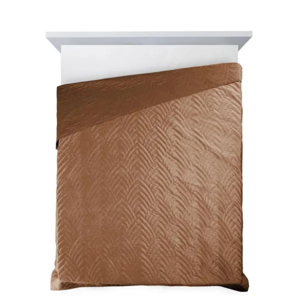 Narzuta 220 x 240 Pikowana Velvet Luiz6 Cegła