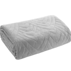Narzuta 220 x 240 Pikowana Velvet Luiz6 Srebrny