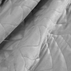 Narzuta 220 x 240 Pikowana Velvet Luiz6 Srebrny