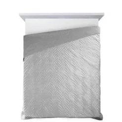 Narzuta 220 x 240 Pikowana Velvet Luiz6 Srebrny