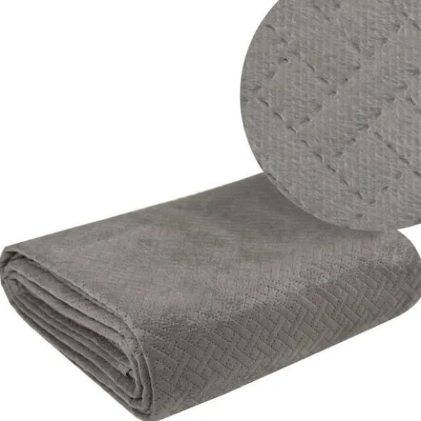 Narzuta 200 x 220 Pikowana Velvet Luiz5 Beż