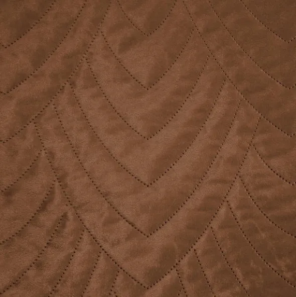 Narzuta 200 x 220 Pikowana Velvet Luiz6 Cegła