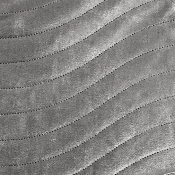 Narzuta 220 x 240 Pikowana Welurowa Luiz10 Stal