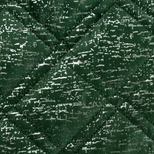 Narzuta 220 x 240 Pikowana Welurowa Luiz Blink Zielony