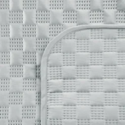 Narzuta 220 x 240 Pikowana Welurowa Sofia4 Srebrny