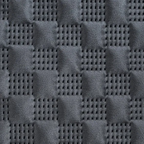 Narzuta 220 x 240 Pikowana Welurowa Sofia4 Grafit