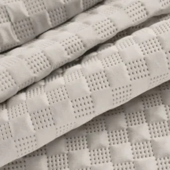 Narzuta 200 x 220 Pikowana Welurowa Sofia4 Beż