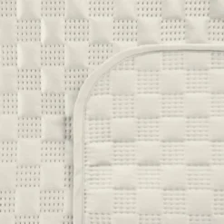 Narzuta 220 x 240 Pikowana Welurowa Sofia4 Krem