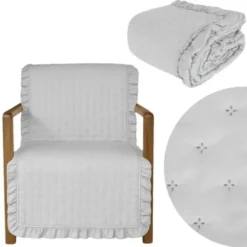 Narzuta 70 x 160 Pikowana Z Falbaną Celia 05