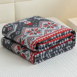 Narzuta 200 x 220 Tłoczona Świąteczna Levent 2960