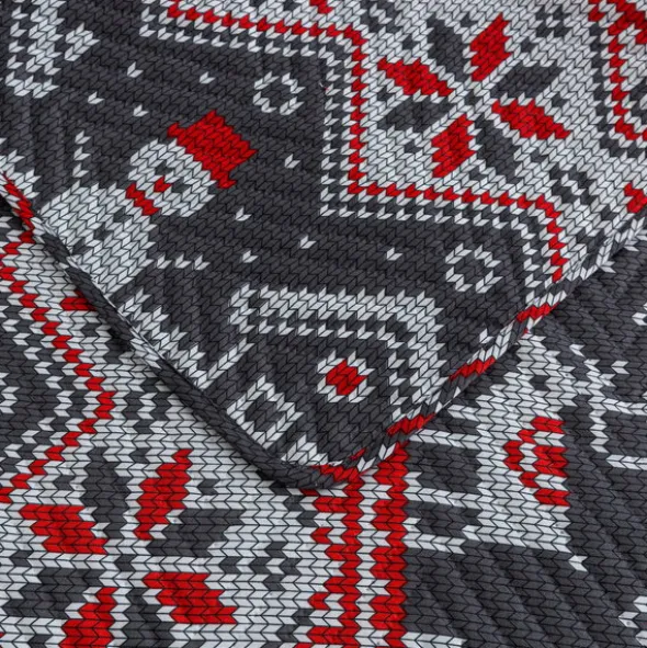 Narzuta 200 x 220 Tłoczona Świąteczna Levent 2960